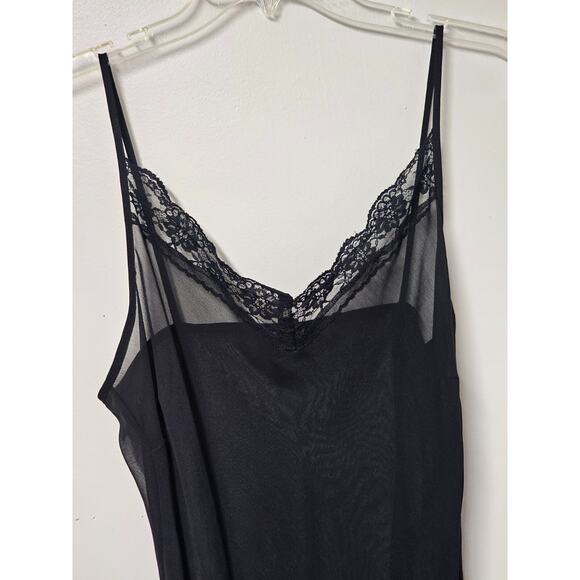 Vtg 2pc Midi Dress 10 Romantic Fairy Grunge Whimsygoth Cowl Neck Burnout Flaw - Picture 6 of 16